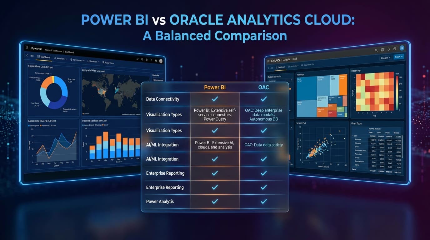 Power BI vs Oracle Analytics Cloud: Choosing the Right Tool for Enterprise Analytics